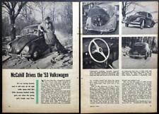 1953 VW Volkswagen Bug Tom McCahill Road Test report picture