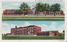 CEN Bay City MI 1940s TL Handy Jr. High School a Senior HS in 1946 Built in 1922 picture