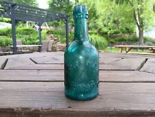 VINTAGE ADAM HAIN LEBANON PA DOUBLE TAPER BLOB TOP BOTTLE WHISKEY BEER picture