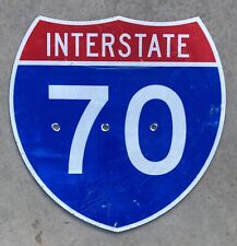 Vintage retired Interstate 70 sign 24x24 inches good cond picture