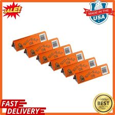 New- ZIG-ZAG Rolling Papers French Orange 1 1/4 (6 Booklets) Free Delivery picture