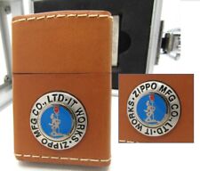 Drunk Rotating metal Full Leather ZIPPO 2005 Unfired Rare picture