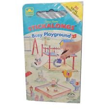 Golden Books Stickalongs Busy Playground Sticker Activity Play Set Book VTG 1994 picture
