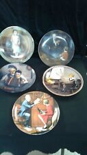 Edwin Knowles Norman Rockwell Lot of 5 Plates picture