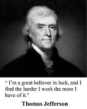 President Thomas Jefferson Quote 8 x 10 Photo Picture #m1 picture