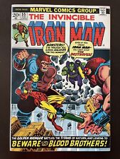 Invincible Iron Man #55 1st appearance of Thanos & Drax -5.0 Key picture