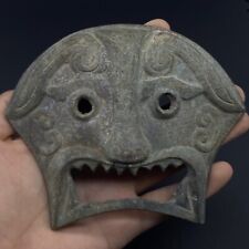 EXTREMELY RARE ANCIENT VIKING MASK BRONZE ARTIFACT  picture