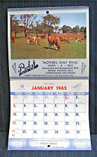 1965 Probst Milk Dairy Home Delivery Calendar Lawrenceburg & Aurora In Old Stock picture