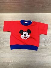 MICKEY MOUSE Vtg 80s ShirTees Sweatshirt Crew Neck Sweater DISNEY CASUALS Size 2 picture