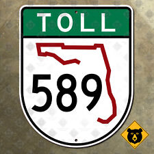 Florida State Road 589 highway marker sign Tampa Spring Hill outline toll 16x20 picture