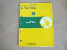 JOHN DEERE Engine Driven Pressure Washer Service Pricing Guide 1997 FreeShipping picture
