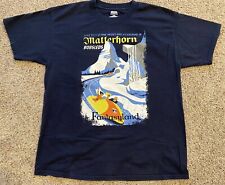 Disneyland Matterhorn Bobsleds Fantasyland Adult L Shirt Roller Coaster Poster picture