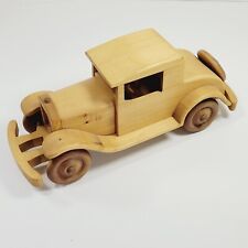 Vintage Wood Classic Antique Car Handcrafted Handmade 15” picture