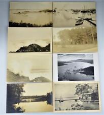 VINTAGE MAINE RPPC POSTCARD LOT (8) VARIOUS LOCATIONS - 7 UNPOSTED MIXED LOT picture