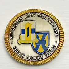 Rare 21st Theater Army Area Command Public Affairs Office Challenge Coin US Gift picture