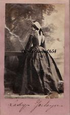 CDV ON PAPER - LADY JOCELYN c1860 BY CAMILLE SILVY (see condition)  #9837 picture