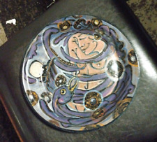 Handmade Artist Signed Studio Pottery Plate Dish Bowl Signed picture