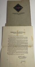 WW1 Plymouth 12th Division Roster Book Camp Devens MA Discharge Letter 1918 picture