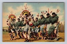 Gallup NM-New Mexico, Rainbow Dance by Pueblo Indians, Vintage Souvenir Postcard picture