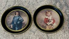 Set Of 2 Vintage Fabcraft Wall Decorative Tin Plates - Frenchtown, NJ picture