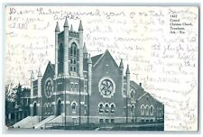 1907 Central Christian Church Building Tower View Texarkana Arkansas TX Postcard picture