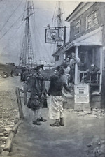 1890 New York Taverns King's Head Dog's Head in the Pot New York Arms picture