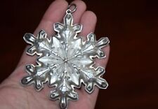 Large Vintage 1973 Gorham Sterling Silver Snowflake Tree Decoration picture