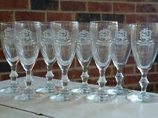 RARE Vintage SET of 8 THE DOWNTOWN CLUB Birmingham ALABAMA AL WINE Glasses GLASS picture