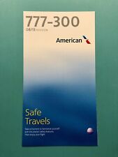 AMERICAN AIRLINES SAFETY CARD--777-300 picture