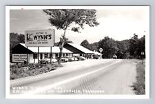 LaFollette TN-Tennessee RPPC, Wynn's Craft Store Texaco, Vintage c1955 Postcard picture