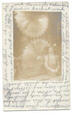 Ockenden California, Man Almost Killed By Blade Antique RPPC Photo Postcard picture