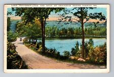 Norway ME-Maine, Lake Pennessewassee And Road, Antique, Vintage Postcard picture