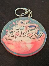 Pokemon Sylveon Eeveelution Holographic  Keyring Keychain - Great gift picture