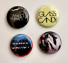GLASS CANDY electronic music 2006 set of 4 official pins picture