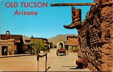 Vtg Old Tucson Arizona AZ Main Street View Western Town Movie Set 1960s Postcard picture