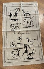 1970’s Vintage Linen Tea Towel-The Morgan Horse picture