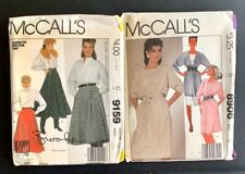 Set of 2 Vintage 1984 McCall's Sewing Patterns Dress and Skirt Uncut Size 12  picture
