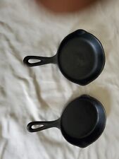 2 Wagner Ware Sidney -0- Cast Iron Skillets #3, 1053B picture