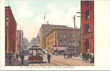 Lithograph Tacoma WA Street Scene on Ninth St. early 1900s picture