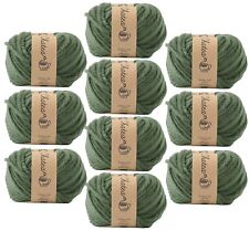 Raw Wool Knitworm Yarn 10 Ball Set Chatty Acrylic Extra Thick 30g (approx. 31m) picture
