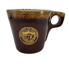 University Of Wisconsin La Crosse Vintage Hull Oven Proof USA Brown Drip Mug picture
