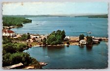 Postcard Airview of Long Lake, Naples, Maine 1971 V102 picture