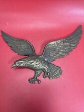 Vintage Nice Patina Brass Eagle Great For Door Wall picture