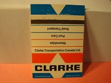 Vtg. Clarke Transportation Canada Ltd. Matchcover (A14) picture