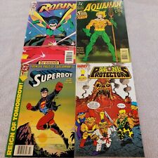 Lot Of 4 Robin#1,Auquaman #1, Superboy#1,Stine Protectors Comic Book Lot Of 4 picture