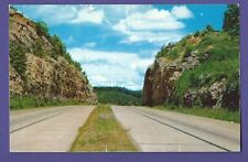 Vintage Route 66 postcard Hooker Cut Missouri highway  