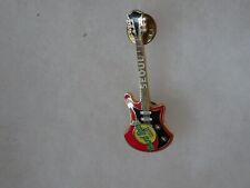 Hard Rock Cafe pin Seoul Basic Guitar Red & Black 1979 Guild S70D 2001 picture