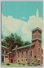 Galena Illinois, First Methodist Church, Old Fire House No 1, Vintage Postcard picture