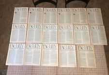 (17) VINTAGE DUKE UNIVERSITY FACULTY NEWSLETTER 1979-1986 w/ INAUGURAL ISSUE picture