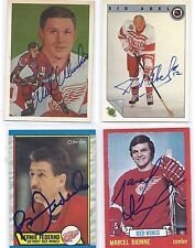 1989-90 OPC # 107 Bernie Federko Detroit Red Wings Signed Autographed Card picture